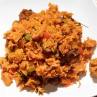 Jazzn' Jambalaya · Our rendition of this rice-based louisiana staple features house-made New Orleans seitan and...