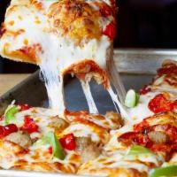 Build Your Own Pizza · Rustic Crust w/ Red Sauce or White Sauce + Mozzarella