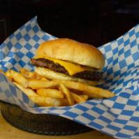 Lil' Al Burger · Hand-formed patty, american cheese, grilled bun.