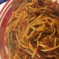 Spaghetti with Bolognese Sauce · adding meatballs $2.99
