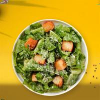 Seized the Caesar Salad · Romaine lettuce, shredded parmesan, and croutons tossed in your favorite choice of dressing.