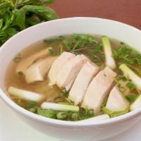 45. Pho Ga Thit Trang · White meat chicken noodle soup.