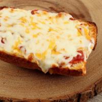 pizza square · artisan roll, house-made tomato sauce topped with melted mozzarella and cheddar cheeses.