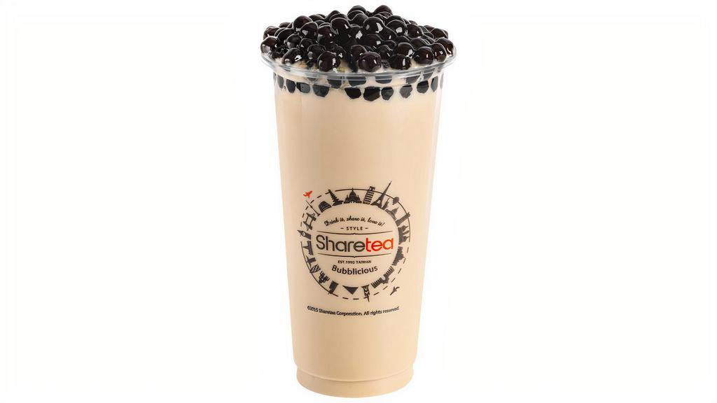 Classic Black Pearl Milk Tea · Our signature classic milk tea with big Boba included. Sweetened with brown sugar. Uses non-dairy creamer.