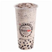 Oreo Ice Blended w/ Pearls · Oreo blended smoothie with big Boba included. Uses non-dairy creamer. (Normal sugar recommen...