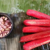 Hot dog · Red Filipino hot dog