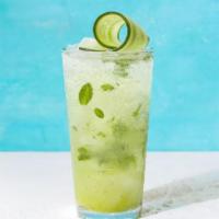 Cucumber Reviver · Freshly puréed pineapple & cucumber with Monin Cucumber, torn mint and agave sour, topped wi...