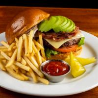 Albany Hill Cheese Burger · Delicately prepared angus beef patty with 