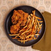 Dark Meat Fried Chicken Dinner · Crispy fried chicken thigh and drumstick with your choice of side.
