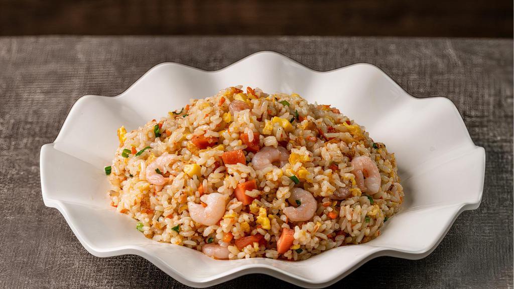 Fried Rice · Broccoli, cauliflower, peas, carrots, green onion cilantro. Chicken, beef, shrimp, or lamb addition available with an additional cost.