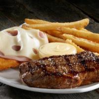 Steak & Malibu Chicken  · Sizzler's Famous Malibu Chicken served with a hand-cut 6oz tri-tip sirloin and choice of side