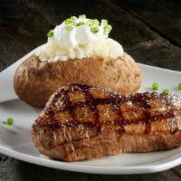 Tri-Tip Sirloin (8 Oz) · Our signature steak perfectly seasoned and full of flavor. Includes choice of side.