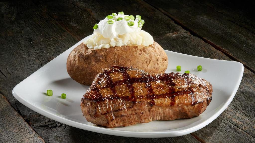 Classic Sirloin Steak · For the lighter side, sirloin served with your choice of any 1 side.