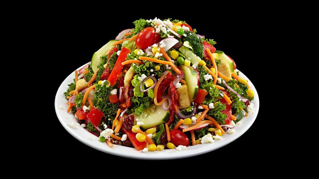 Build Your Own Salad · Choose your greens, up to 8 toppings, and your favorite dressing.  Add an optional protein for $4.99.
