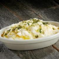 Mashed Potatoes Topped With Herb Butter · 