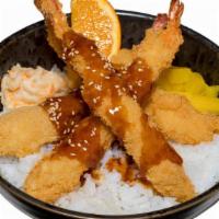 Shrimp Teriyaki · Deep-fried breaded shrimp with teriyaki sauce.