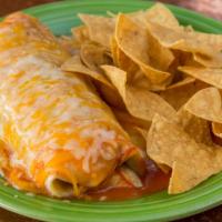 Veggie Ranchero Burrito A La Carte · Rice and beans Southwest burrito , baked with ranchero sauce and melted cheese.