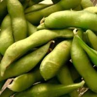 Edamame · boiled and salted soy beans.