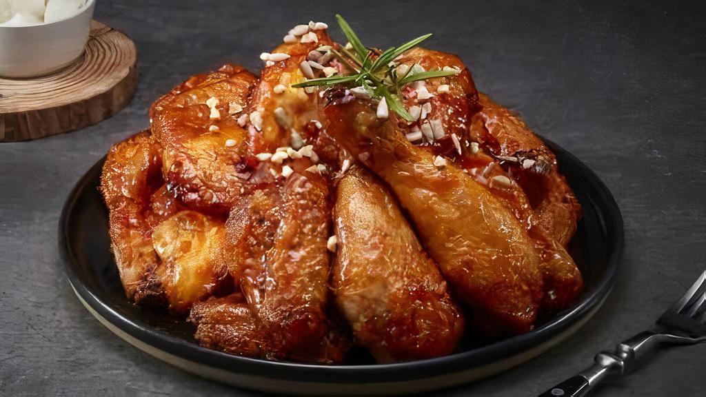2. Yang Nyum Chicken · Mild spicy. Fried chicken with sweet and Korean chili sauce.