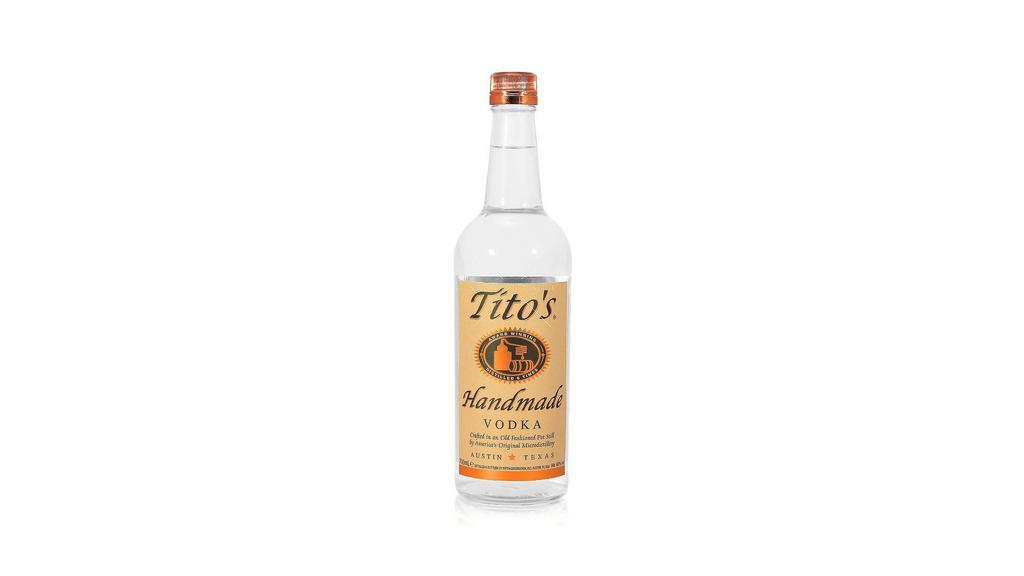 Tito'S Handmade 750Ml | 40% Abv · Masterfully made by Tito himself in Austin, Texas.