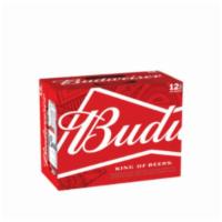 Budweiser 12 cans | 5% abv · Known as “The King of Beers”, Budweiser was first introduced by Adolphus Busch in 1876 and i...