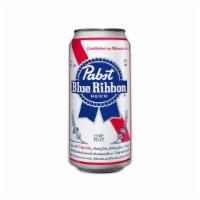 Pabst Blue Ribbon 6 cans | 5% abv · Always good for all the time. The original lager with 4.8% ABV.