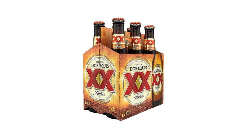 Dos Equis Amber 6 Bottles | 5% Abv · Smooth, easy to drink, and full of subtle caramel and burnt sugar, this smooth lager is fit for royalty.