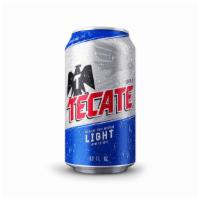 Tecate Light 6 cans | 4% abv · A crisp, clear golden light beer, with the rich aroma and well bodied taste of a lager beer.