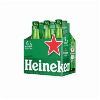 Heineken 6 Bottles | 5% Abv · Smooth, clean, and fruity lager.