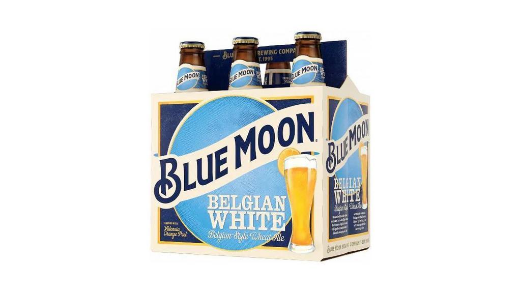 Blue Moon Belgian White 6 Bottles | 5% Abv · Zesty, fruity, and slightly spicy with 9 IBUs.