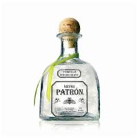 Patron Silver · Crystal clear and smooth with 100% Weber blue agave.