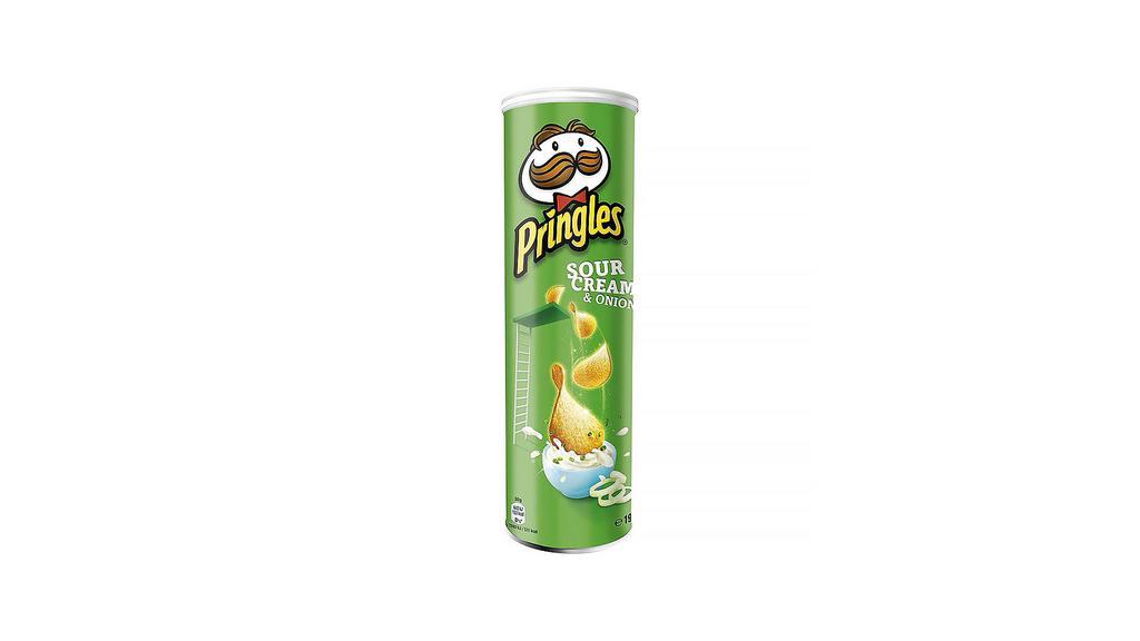 Pringles - Sour Cream & Onion 5.5Oz Can · The awesomeness of sour cream, onion and potato together can’t be measured by modern science. We’ve decided it’s simply a flavor combination nature intended and man perfected