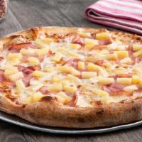 Bambino Hawaiian Luau · Aloha vibes: Canadian bacon, sweet pineapple and our homemade pizza sauce.