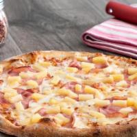 Small Hawaiian Luau · Aloha vibes: Canadian bacon, sweet pineapple and our homemade pizza sauce