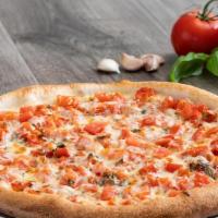 Large Napoletana · A lighter option: a layer of fresh diced tomatoes, garlic, basil and olive oil, topped with ...