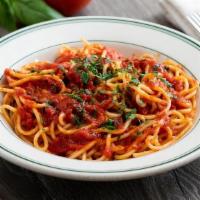 Spaghetti Marinara · Our homemade marinara sauce tossed with spaghetti.