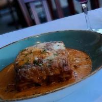 Meat Lasagna · beef bolognese sauce, bechamel, parmesan