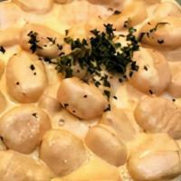 Gnocchi · Potato dumplings,creamy gorgonzola sauce
