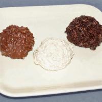 Coconut Haystack · 1pc. Shredded coconut rolled in chocolate (milk, dark, white)