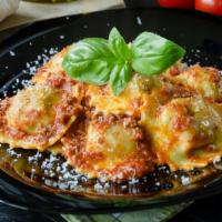 Ravioli Meat Sauce · Meat filled ravioli in our homemade sauce.