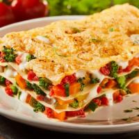Veggie Lasagna · Mixed vegetables with lasagna pasta