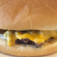 Cheeseburger Slider Sandwich · Steak & American Cheese, Chipotle Mayo served on a bun.