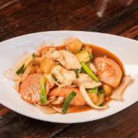 Sweet and Sour · Choice of meat sautéed with pineapples, tomato, cucumbers, bell peppers, and onions in sweet...