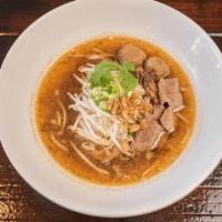 Beef Noodle Soup   · Rice noodles, sliced beef, and bean sprouts in rich broth