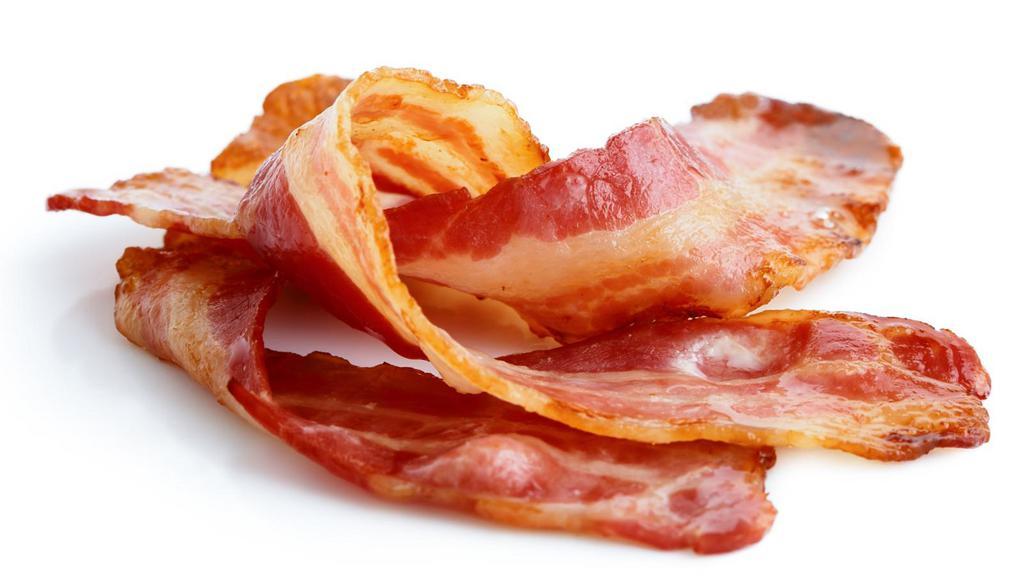Side of Bacon · A side dish containing 3 crispy bacon strips.