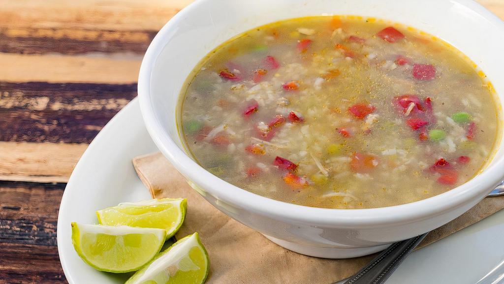 Aguadito Soup - Cup · A soothing Peruvian classic. Chicken, rice and cilantro soup.