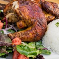 Whole Rotisserie Chicken · Rotisserie chicken marinated in more than 8 herbs, spices, and lime juice, cooked in our imp...