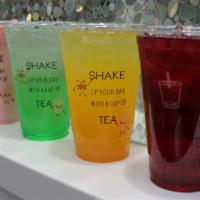 Create Your Own Bubble Tea · Be Creative! 26 flavors, different tea base and milk options to choose from, create your own...