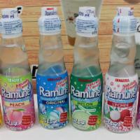 Japanese Ramune Soda · 6.76 oz per bottle.  Product of Japan.