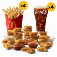 40 Nuggets & 4 Med Fry With 4 Drinks - Meal · 